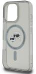 CG Mobile iPhone 16 Pro Max KARL LAGERFELD IML K&CH HEADS METAL FRAME MAGSAFE Силиконов удароустойчив протектор за телефон, MagSafe, ЧЕРЕН KLHMP16XHLSKCK (KLHMP16XHLSKCK)