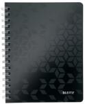 Leitz Спирална тетрадка с линийка LEITZ Wow A/5 80 страници черна 46390095 (46390095)