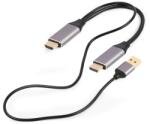 Gembird A-HDMIM-DPM-01 Активен адаптер 4K HDMI мъжки към DisplayPort мъжки кабел 2 м черен (A-HDMIM-DPM-01)