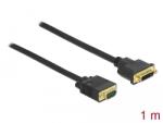 Delock Кабел DVI 24+5 с щепсел - VGA с щепсел 1 m