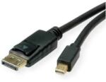 Roline Кабел DisplayPort 1.4 - Mini DisplayPort, 8K60Hz, HDR, M/M, 1 м, черен 11.04. 5814-20 (11.04.5814-20)