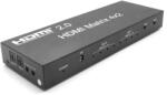 PROCONNECT Матричен превключвател 4x2, HDMI 2.0, 4K, 2xHDMI out, 4xHDMI in, IR PC-MX4X2-2AV2.0 (PC-MX4X2-2AV2.0)