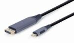 Gembird CC-USB3C-DPF-01-6 USB Type-C към DisplayPort мъжки адаптер кабел 1, 8 м Space Grey (CC-USB3C-DPF-01-6)