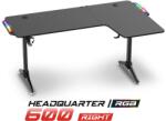 Spirit Of Gamer Геймърска маса - Headquarter 600 R (MDF плот, метални крака, черна, RGB LED подсветка, 160 x 60 x 75cm) SOG-DESK600R (SOG-DESK600R)