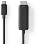 Nedis CCGL64655BK10 USB C (USB-C) - HDMI кабел, USB 3.2 Gen 1, 4K60Hz, дължина 1 м (CCGL64655BK10)
