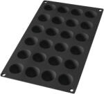 Lékué mini félgömb és bonbon sütőforma, 24db süteményhez, platina szilikon, fekete