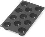 Lékué Silicone Mini Muffins Mould 11db-os mini muffin sütőforma, platina szilikon, fekete