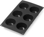 Lékué Silicone Muffins Mould 6db-os muffin sütőforma, platina szilikon, fekete