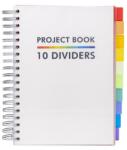 Pukka Pad Спирална тетрадка, B5, с правила, 200 листа, PUKKA PADS "White Project Book", бяла 9603-PB (9603-PB)