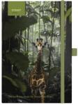 STREET Тетрадка с линийка STREET Animals Edition Giraffe A/5 96 страници с гумена твърда корица 778135 (778135)