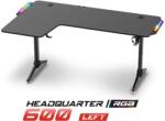 Spirit Of Gamer Геймърска маса - Headquarter 600 L (MDF плот, метални крака, черна, RGB LED подсветка, 160 x 60 x 75cm) SOG-DESK600L (SOG-DESK600L)