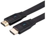 Valueline Cable HDMI 2.1 HDMI - HDMI, плосък кабел, 8K60Hz, Ethernet M/M, 3 m, черен 11.99. 5908-10 (11.99.5908-10)