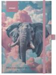 STREET Тетрадка с линийка STREET Animals Edition Elephant A/5 96 страници с гумена твърда корица 778132 (778132)