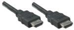 Manhattan Кабел Manhattan - HDMI към HDMI (Ethernet HEC, ARC, 3D, 4K, екраниран, 5 м, черен) 323239 (323239)