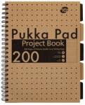 Pukka Pad Project Book Kraft A4 200 страници с подвързия рециклирана тетрадка със спирала A15547081 (A15547081)
