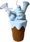 Urban Crew Bong silicon Ice Cream blue 14cm