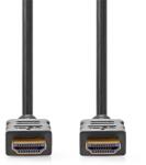 Nedis CVGL34060BK200 ultra HD HDMI кабел, HDMI щепсел - щепсел, 4K60Hz, ARC, 18 Gbps, позлатени конектори, дължина 20 м (CVGL34060BK200)