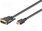 Goobay 51881 1, 5 м кабел HDMI-DVI с позлатено покритие