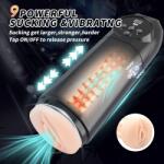 Passion Labs Automatic Vagina Masturbator 9 Vibration Modes, 9 Suction Modes, Reincarcabil USB