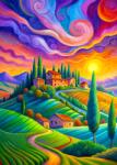 Enjoy - Puzzle Lumină toscană - 1 000 piese Puzzle