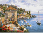 iPicasso Set pictura pe numere, cu sasiu, Veranda spre mare, 30x40 cm (PC3040072)