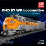Mould King 12018S USA EMD F7 WP dízelmozdony - távirányítós 1751 db-os építőkészlet