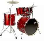 DS drum Set tobe acustice x DS Drum DSX Stage Candy Red Sparkle