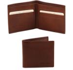 Tuscany Leather Portofel bărbați din piele naturală 2 fold
