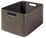 Keter Style "L" méretű rattan kosár 30L sötétbarna (205850) (205850)