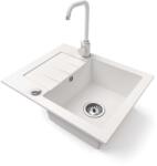 NERO Monza - Gránit Mosogatótálca - Fehér - 45cm