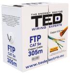 Ted Electric Cablu FTP Ted Electric KAB-TED8 | Cat 5E, Cupru 0.52mm, 305m (KAB-TED8)
