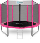 INLEA PREMIUM Jump Trambulin külső védőhálóval 305 cm - rózsaszín (IN02-0014) - pepita