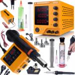  AmpRush RARES-3210 32V 10A laboratóriumi tápegység + 2 az 1-ben forrólevegős forrasztóállomás Orange Husky OH660 Electric S sorozat + Flux RMA-223 + Flux NC-559-ASM