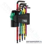 Wera 967/9 TX BO Multicolour 1 SB SiS Biztonsági Torxkulcs készlet, BlackLaser, TX8-TX40, 9db-os (05073599001) (05073599001)