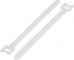 TRU COMPONENTS Tépőzáras kábelkötegelő, bolyhos és horgos fél 310 mm x 16 mm, fehér, TC-MGT-310WE203 (1593241) (1593241)