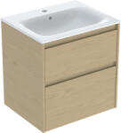 Geberit Selnova Square lavoar cu dulap 60 cm stejar 504.138. PS. 1 (504138PS1)