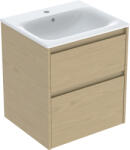 Geberit Selnova Square lavoar cu dulap 55 cm stejar 504.137. PS. 1 (504137PS1)