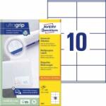 Avery Zweckform labels 105mm x 57mm, A4, white, 10 labels, packed with 100 pcs, 3425, for laser and inkjet printers