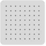 Laufen Volta fejzuhany 25x25 cm négyzet króm HF504821100000 (HF504821100000)