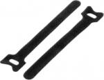 TRU COMPONENTS Tépőzár kábelkötegelő Kötegeléshez Bolyhos és horgos fél (H x Sz) 150 mm x 12 mm Fekete 20 db (TC-12500616) (TC-12500616) - aqua