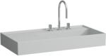 Laufen Kartell mosdótál 90x46 cm négyszögletes klasszikus-beépíthető szürke/kő matt H8103397591111 (H8103397591111)