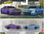 Mattel Hot Wheels: Deluxe 2018 Dodge Challenger SRT Demon és 2015 Dodge Charger SRT kisautó 2 db-os csomag (HBL96/JHW47)