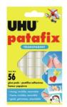 Uhu Pătrate adezive, față-verso, 56 buc, UHU "Patafix", transparente, 56 buc