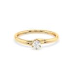 Arany ékszer Juta Gold sárga arany gyűrű gyémánttal (JTFJ-7955-54)