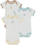 Petit Bateau Body pentru copii 3 BODIES US MC Petit Bateau Alb 3 luni