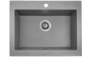 Laveo SBK_510A - LAVEO Komodo 60 gránit mosogató 580X490 szürke (SBK_510A)