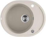 Laveo SBD_483T - LAVEO DAFNE MINI egymedencés mini cseptálcás gránit mosogató 580x470 dugókiemelővel bézs (SBD_483T)