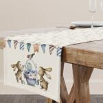 Lenjerii Deosebite Napron decorativ 40x200 cm bumbac 100%, Feta cu imprimeu jucaus Fata de masa