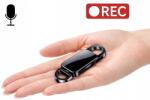 JS Mini Lehallgató Diktafon Kém 32GB Kulcstartó Dvr Vox Karabiner (KL117)