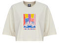 New Balance Rövid ujjú pólók ATHLETICS GRADIENT SHOES T-SHIRT Bézs EU S
